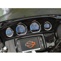 Kit de compteurs KOSO HD-03 LCD - Harley Davidson Touring à partir de 2014 - 8 couleurs