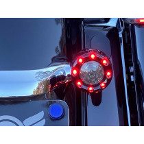 Inserts de Clignotants LED Custom Dynamics Bullet Ringz - Arrière - Harley Davidson - Noir fumé