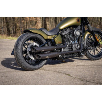  Rear Steel Fender for Twin Cam Dyna 200/18" Tire, With 3-in-1 Atto Integral Raw 