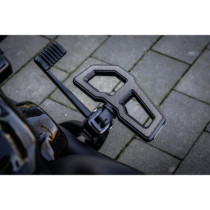  Mini Floorboard Footpeg Set Black Satin 