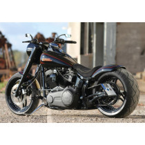  Rear Steel Fender for Twin Cam Softail (Narrow Frame) 260/18" Tire, No Lighting Raw 