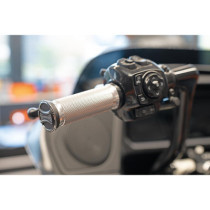  Base Grips Aluminium Satin 1" Throttle By Wire (Switch Housing Sensor) 