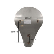  Titanium Solo Seat Shell Raw 
