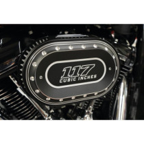  Drilled 117 Oval Airbox Air Cleaner Cover Bi-Color Anodized 
