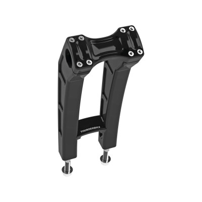  Clubstyle Riser Kit Height: 9", For 1 1/4" Handlebar, No Instrument Black Satin 1 1/4" 