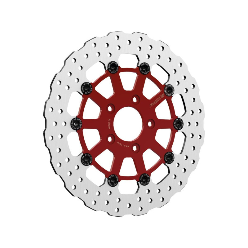 El Diabolo (Steve) Design Floating Brake Disc Red Inner Carrier 11,5" Rear