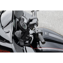  Club Style Pullback Riser and Performance 3 Triple Tree Kit, Double OE Instruments 11,5" Height, 1 1/4" Clamp Diameter Black An