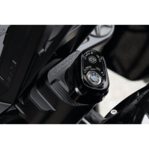  Club Style OE Ignition Switch and Steering Lock Cover Black Anodized 