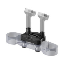  Reduced Reach Universal Riser Relocation Plate 40 mm Offset Black Anodized 