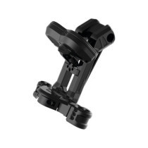  Club Style Pullback Riser and Performance 3 Triple Tree Kit, Double OE Instruments 10" Height, 1 1/4" Clamp Diameter Black Anod