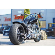  Rear Steel Fender for Twin Cam Softail (Narrow Frame) 200/18" Tire, With Taillight Raw 