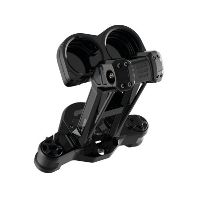  Club Style Pullback Riser and Performance 3 Triple Tree Kit, Double OE Instruments 8,5" Height, 1 1/4" Clamp Diameter Black Ano