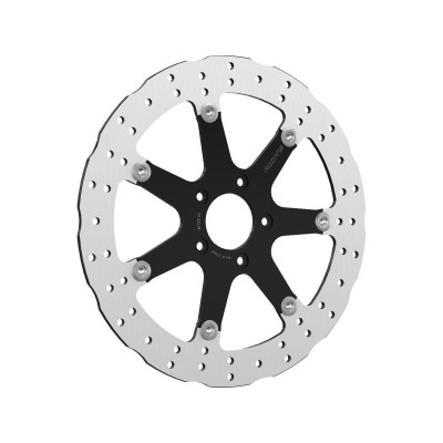  Seven Sins Wave Design Floating Brake Disc Black Inner Carrier 13" Front 