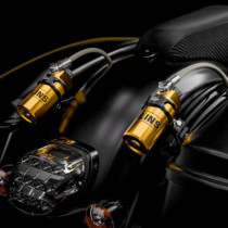 Kraus, Remote Reservoir Mounts for hlins. Black