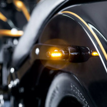 Clignotants Arrière Heinz bike 3 en 1 LED Winglet Micro - Harley Davidson à partir de 1993 - Noir