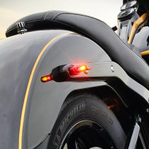 Clignotants Arrière Heinz bike 3 en 1 LED Winglet Micro - Harley Davidson à partir de 1993 - Noir