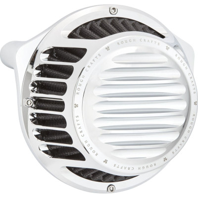 AIR CLEANER ROUGH CRAFTS ROUND CHROME