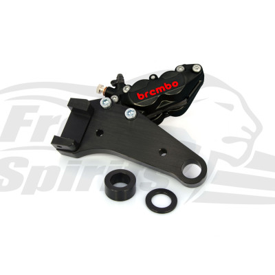 Kit étrier de frein à 4 pistons Brembo - arrière - Harley Davidson Sportster de 2004 à 2012 avec disque 292 mm - Noir