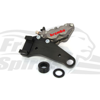 Kit étrier de frein à 4 pistons Brembo - arrière - Harley Davidson Sportster de 2004 à 2012 avec disque 292 mm - Titane