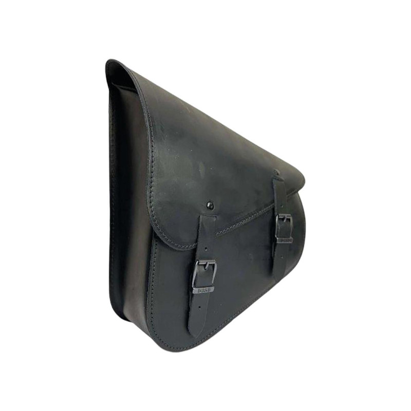 Leather Swing Arm Bag for Softails 5,5 Liter, Height: 350/150 mm, Width: 260 mm, Depth: 140 mm Black