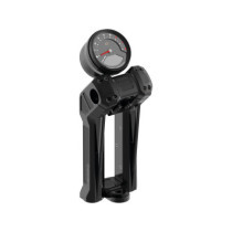  Club Style Pullback Riser Kit for Top Mount Round Speedometer 8,5" Height, 1 1/4" Clamp Diameter Black Anodized 