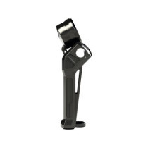  Club Style Pullback Riser Kit for Top Mount Round Speedometer 8,5" Height, 1 1/4" Clamp Diameter Black Anodized 
