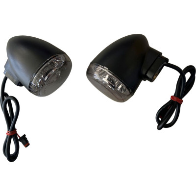 Light Rear Turn Signal Black Smoke lens with Amber LED