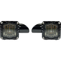 LIGHT SHARK DEMON FRONT TURN SIGNALS LED BLACK/SMK LENS