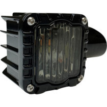 LIGHT SHARK DEMON FRONT TURN SIGNALS LED BLACK/SMK LENS
