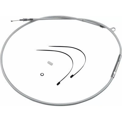 Câble d'embrayage Magnum - Longueur 184,5cm - Harley Davidson Dyna de 87/05, Softail de 87/06, Touring de 87/88 - inox tressé