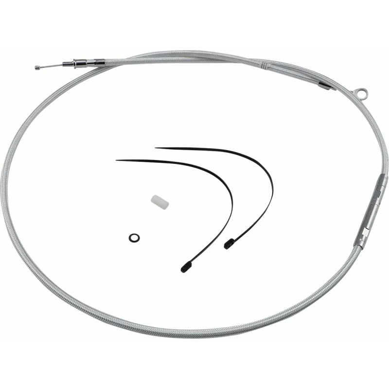 Câble d'embrayage Magnum - Longueur 184,5cm - Harley Davidson Dyna de 87/05, Softail de 87/06, Touring de 87/88 - inox tressé