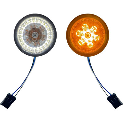 INSERTS TURN SIGNAL PROBEAM LED FRONT SMOKED LENS