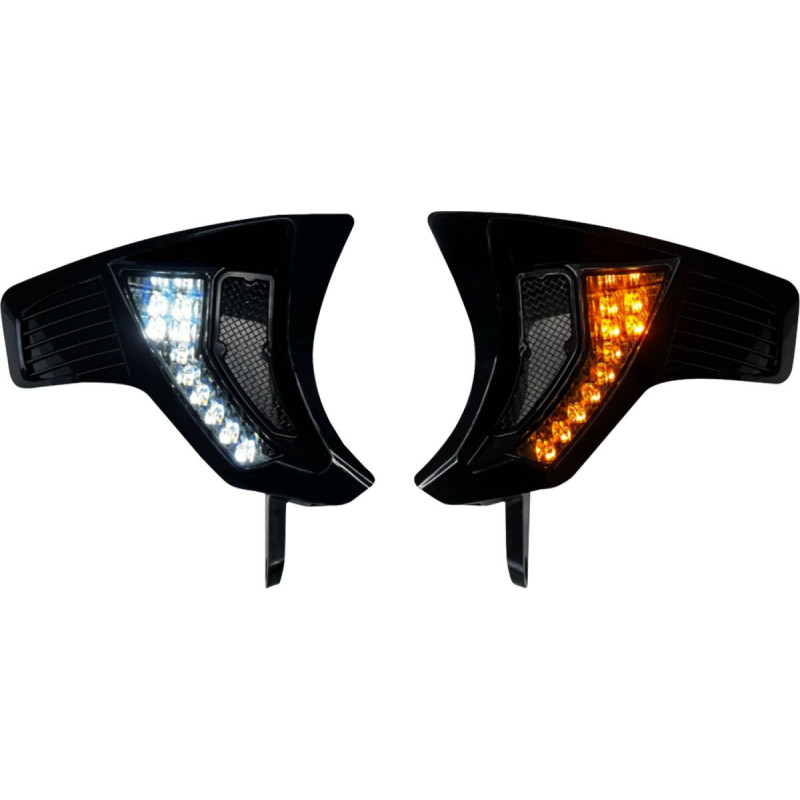 LIGHTS TURN SIGNAL VENTS WHITE/AMBER SMOKED LENS