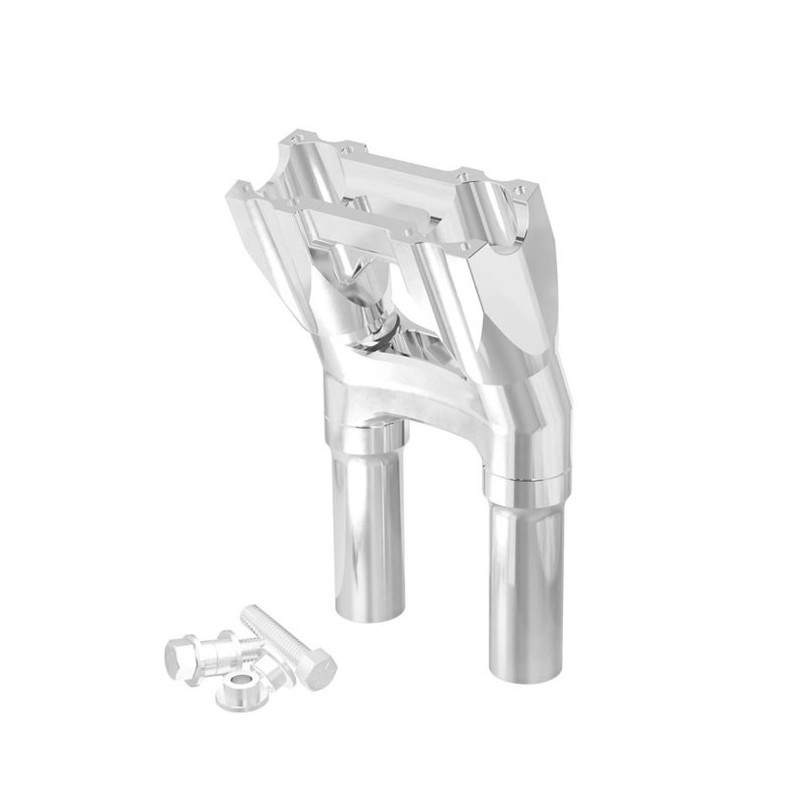 Kraus, Topless Isolated Kickback Risers. 8" rise. Raw