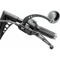 Paire de leviers Slotted Wide Blade - Harley Davidson Big Twin de 1996 à 2017 et Sportster de 1996 à 2003 - Noir