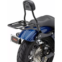 Sissy Bar Amovible Cobra Round - Hauteur 14" - Harley Davidson Dyna de 2006 à 2017 - Noir
