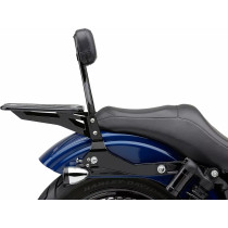 Sissy Bar Amovible Cobra Round - Hauteur 14" - Harley Davidson Dyna de 2006 à 2017 - Noir