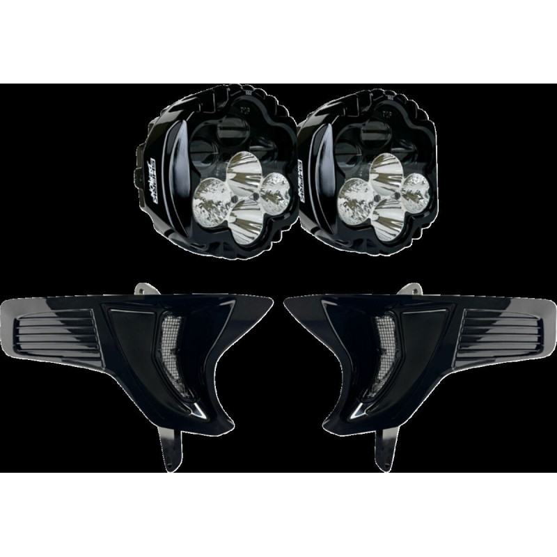 HEADLIGHT DUAL SHARK DEMON 2 W/ SPEED PLATES