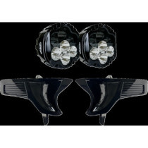 HEADLIGHT DUAL SHARK DEMON 2 W/ SPEED PLATES