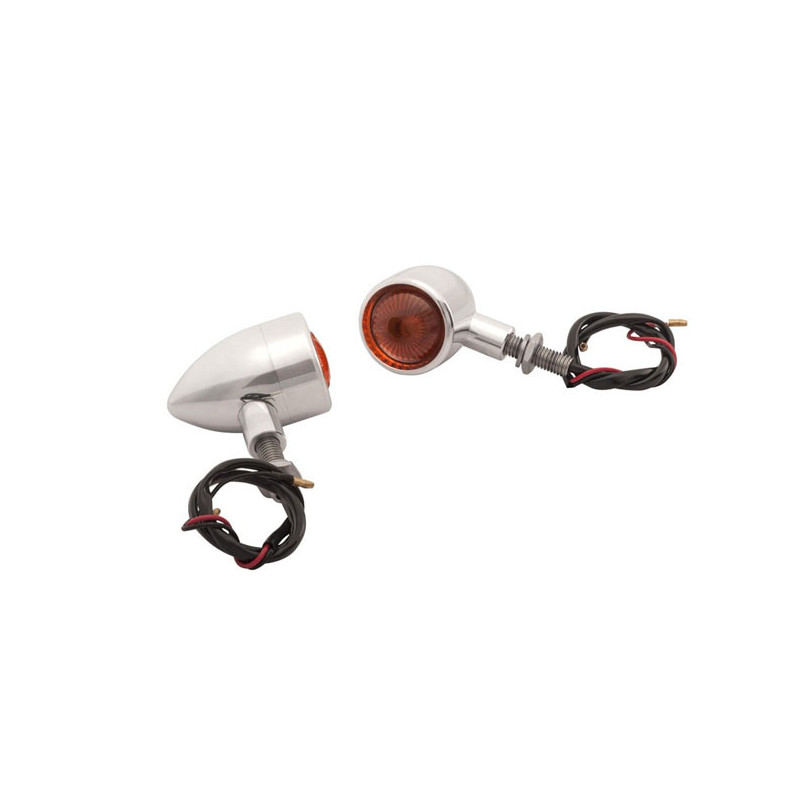 Motone, custom billet turn signal set. Polished