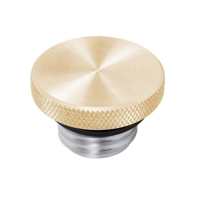 Motone, vented gas cap. Brass/aluminum