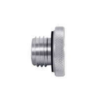 Motone, vented gas cap. Clear aluminum