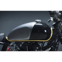 Motone, vented gas cap. Clear aluminum