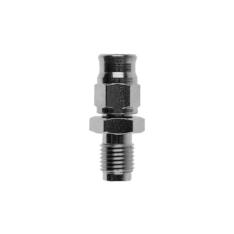 FITTING STRAIGHT STAINLESS-STEEL -03 MALE CONCAVE SEAT 3/8x24 JIC/UNF