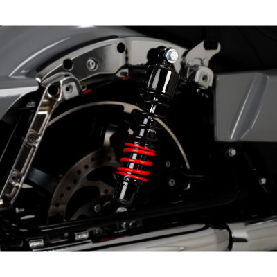 STILETTO SHOCKS, 13" TOURING - (ST SPRING) - BLK/RED