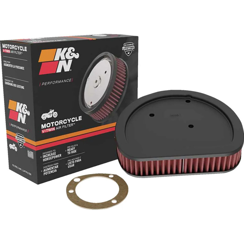 Filtre à Air de Remplacement K&N haut débit - Harley Davidson Dyna, Softail, Touring de 1999 à 2017