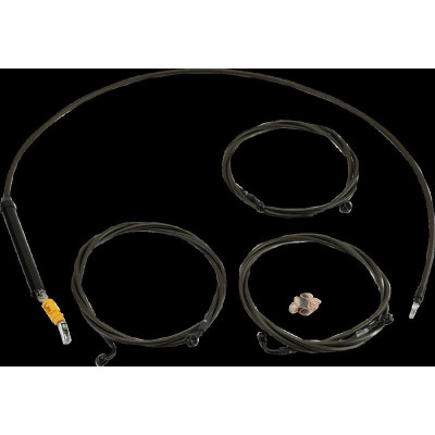 Handlebar Cable/Brake Line Kit - 12" - 14" Ape Hanger Handlebars - Midnight