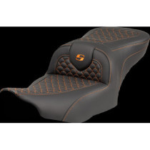 Roadsofa™ Seat - Dragon Scale Stitch - Orange Stitch - w/o Backrest