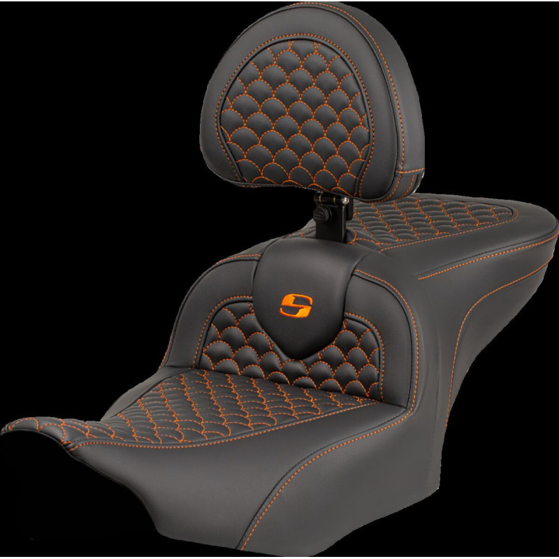SEAT ROADSOFA DRAGON ORANGE STITCH W/ DRIVER BR