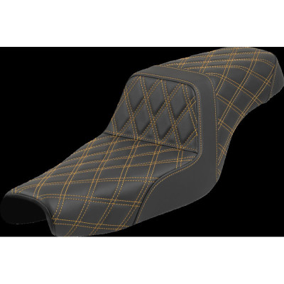 Step-Up Seat - Lattice Stitch - Gold Stitch - XL